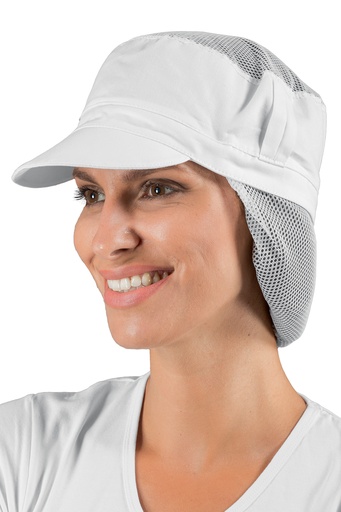 [MG-06753] Cappello Charly con rete per capelli - 100% Cotone
