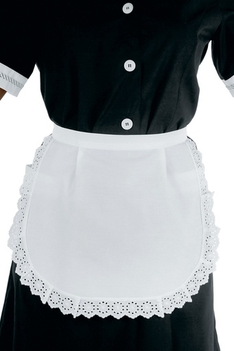 [MG-06767] Grembiule con pizzo - 65% Poliestere 35% Cotone