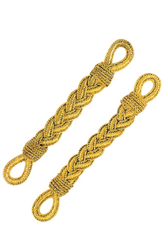 [MG-06884] Coppia trecce dorate