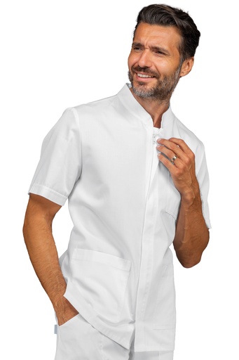 Coreana Corfù con cerniera - Mezza Manica - 65% Poliestere 35% Cotone