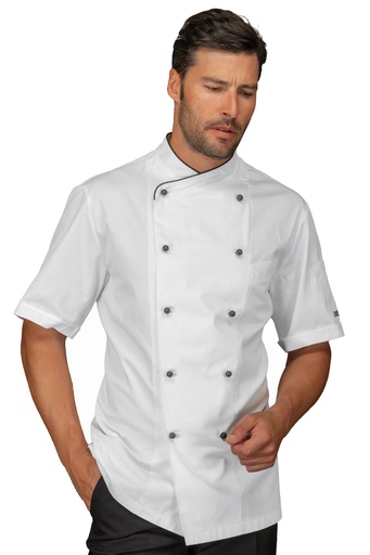 [MG-06961] Giacca Cuoco Giza - Mezza Manica - 100% Cotone - 190 Gr/m²