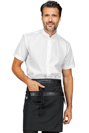 Grembiule Leonida con inserti in pelle - 100% Poliestere