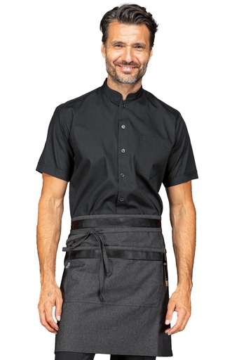 Grembiule Leonida con inserti in pelle - 100% Cotone