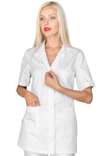 Casacca Atene zip - Mezza Manica - 65% Poliestere 35% Cotone