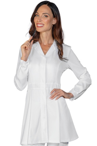 Casacca Rivoli Bianco - Manica Lunga - 96% Poliestere 4% Spandex