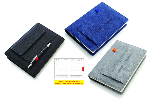 AGENDA CON TASCA F.TO 15x21 GIORNALIERO