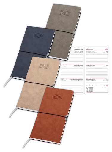 AGENDA SETT.LE COAG. CAMOSCIO C/ELASTICO 8X15