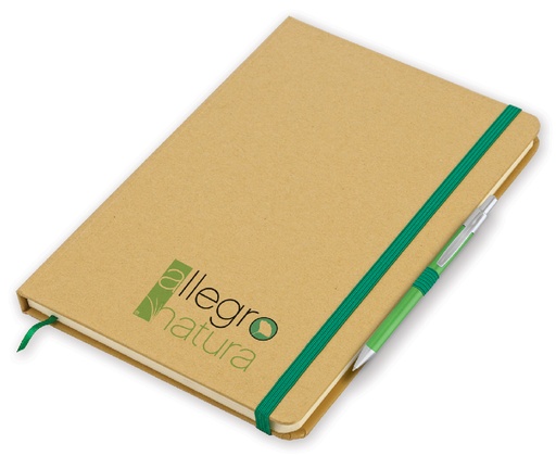 [MG-01555] ECO-NOTES C/ELASTICO CART. NAT. F.TO 15X21