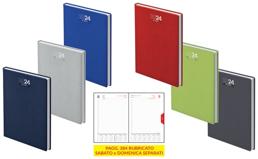 AGENDA IMBOTTITA F.TO 17x24 GIORNALIERO
