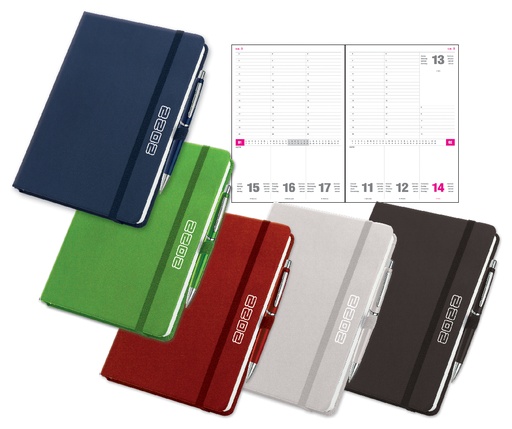 AGENDA IMBOTTITA F.TO 17X24 SETTIMANALE STAMPA UN COLORE