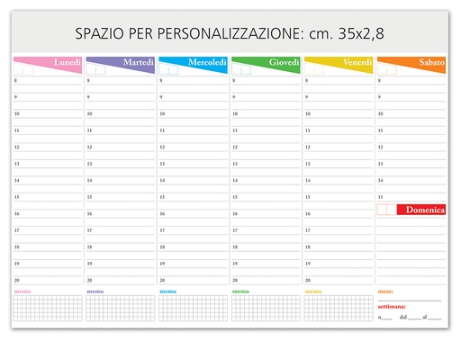 [MG-01596] PLANNING TAVOLO  F.TO 43X31