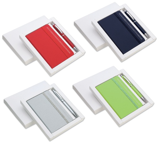 SET AGENDA GIORNALIERA C/ELASTICO F.to 9x14 C/PENNA