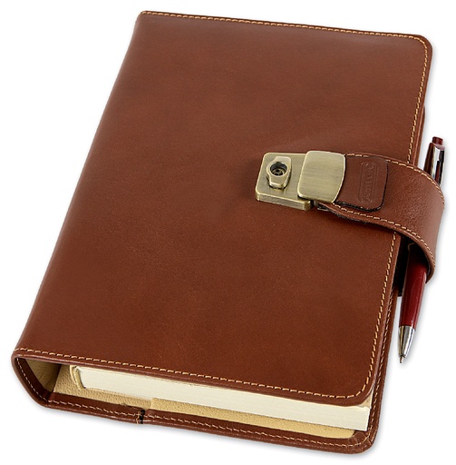 [MG-01610] AGENDA BORSELLO IN CUOIO F.TO 15x21 GIORNALIERA