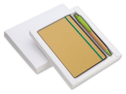 [MG-01612] SET NOTES ECOLOGICO CHIUSURA C/ELASTICO - F.TO 9X14