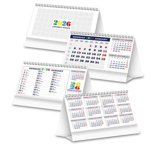 [MG-01862] OLANDESE DA TAVOLO "MINITRIS"13Fg.F.to 19x14,5 CON LOGO UN COLORE