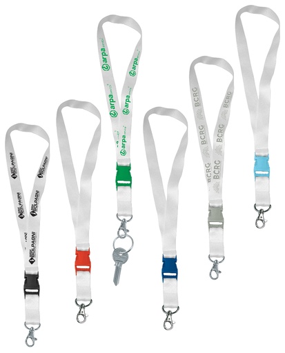 LAYNARD/PORTABADGE BIANCO-spessore 1mm.-CM.93x2