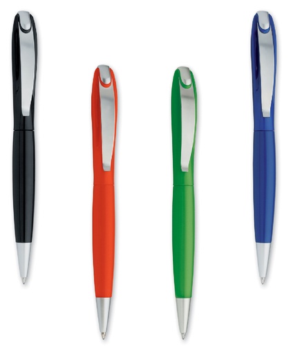 PENNA "GRETA" CLIP METALLO R.NERO