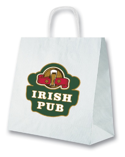 [MG-02170] SHOPPER MANICA RITORTA IN CARTA KRAFT CM.22x12x29