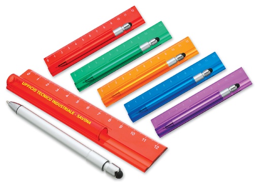 RIGHELLO 12CM + PENNA TOUCH