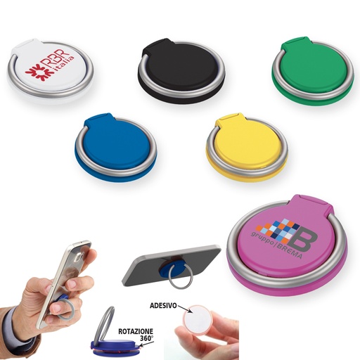 ANELLO ADESIVO X CELLULARE IN PLASTICA