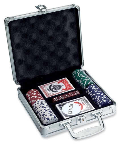 [MG-02290] SET POKER:VALIGETTA ALLUM+100FICHES