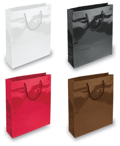 BORSA IN CARTA PLASTIFICATA CM.20x25x10