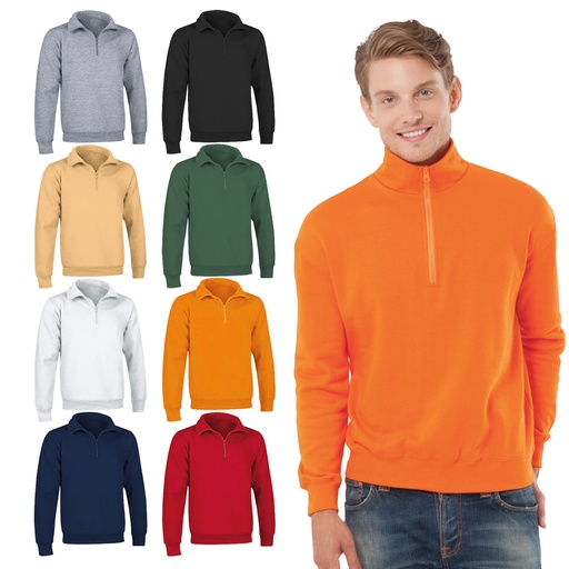 FELPA MEZZA ZIP 295GR.