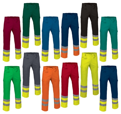 PANTALONE DA LAVORO ALTA VISIBILITA 210GR