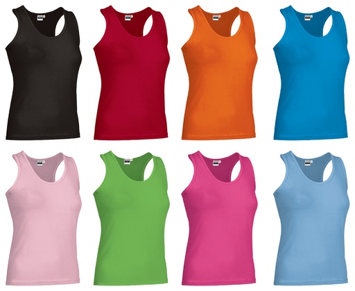 CANOTTA DONNA COTONE COLORATO 190GR