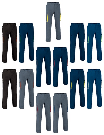 PANTALONE DA LAVORO BICOLORE "THUNDER" 240GR