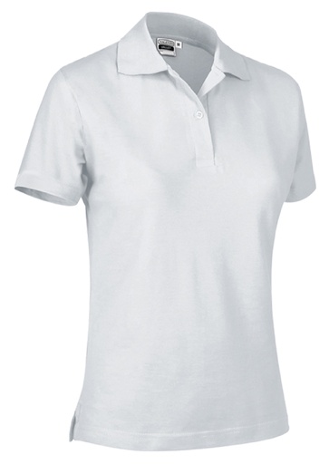 POLO PIQUE LADY COTONE BIANCO 220GR