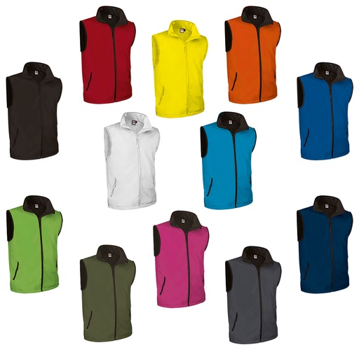 GIUBBOTTO SMANICATO ADULTO IN SOFTSHELL 350 gr/mq