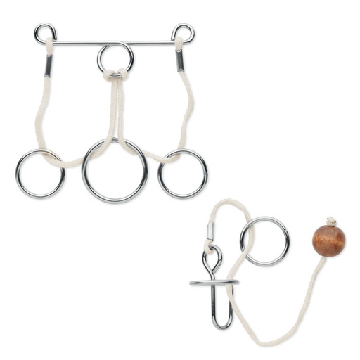 [MG-02894] Set di 2 rompicapo in metallo