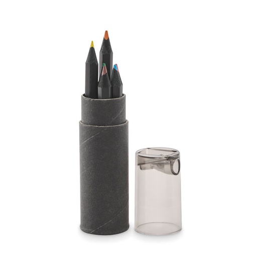 [MG-03237] Set 6 matite colorate nere