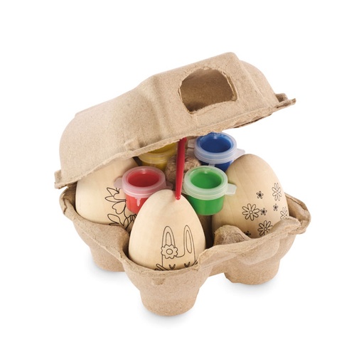 [MG-03264] Set per dipingere le uova in legno