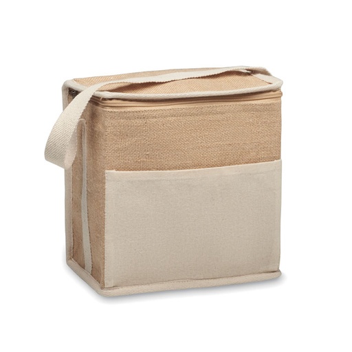 [MG-03266] Borsa termica in iuta e tela 3L