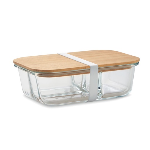[MG-03869] Porta pranzo in vetro e bamboo