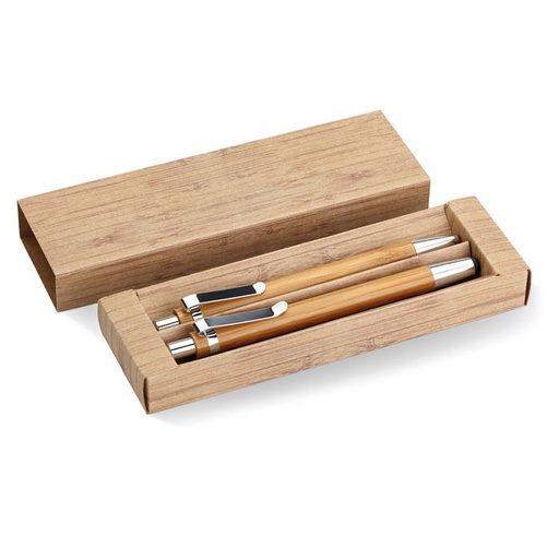 [MG-03964] Set penna e matita in bambu