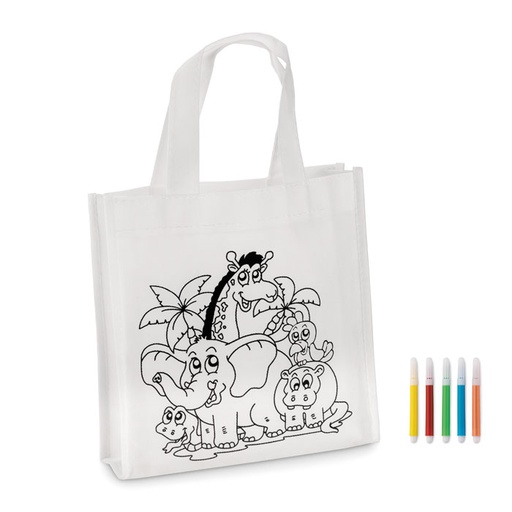[MG-04100] Mini borsa shopper da colorare