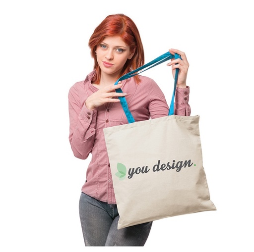[MG-05458] SHOPPER COTONE MANICO COLORATO