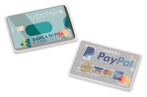 PORTACARDS 1 POSTO IN PVC MORBIDO