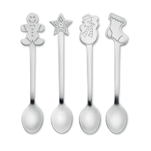 [MG-05677] Set: 4 cucchiai da tè natalizi