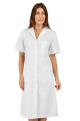 Camice Vichy Bianco - Mezza Manica - 100% Cotone