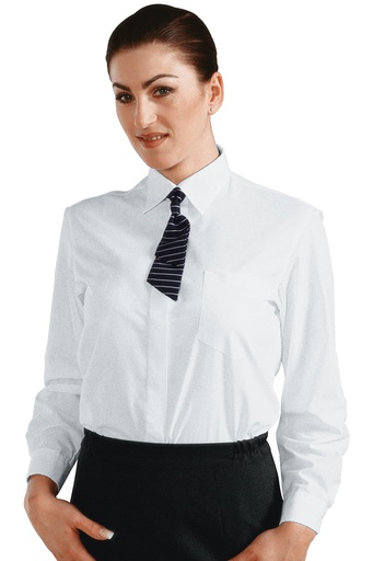 Camicia Donna - Manica Lunga - 65% Poliestere 35% Cotone